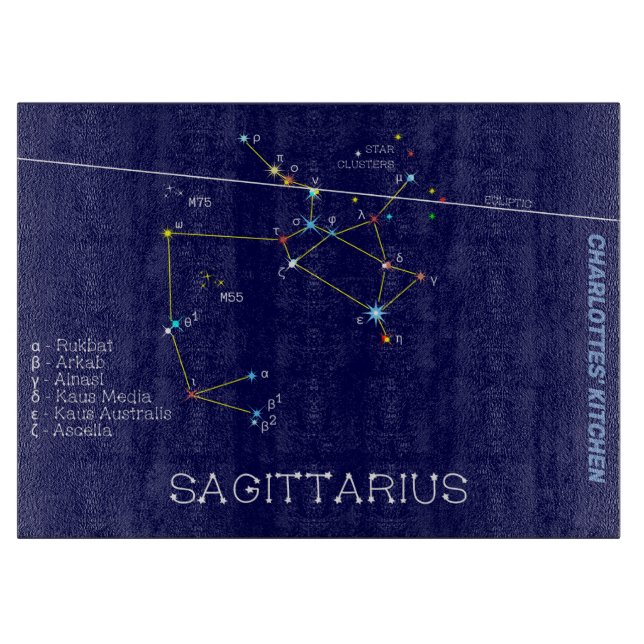 Zodiac Constellation Sagittarius Schneidebrett (Vorderseite)