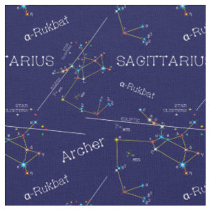 Zodiac Constellation Sagittarius Stoff