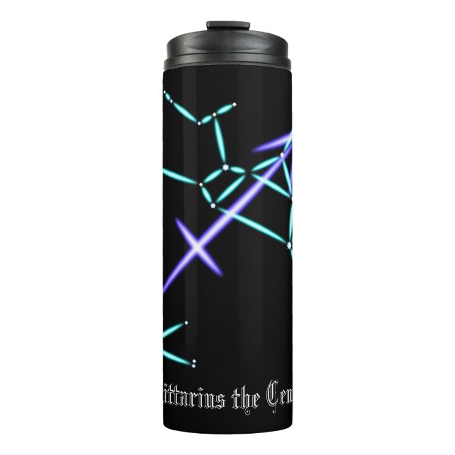 Zodiac Constellation Sagittarius Thermal Tumbler Thermosbecher (Vorderseite)