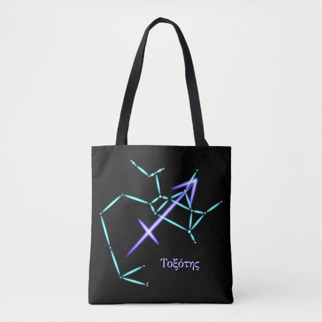 Zodiac Constellation Sagittarius Tote Bag Tasche (Vorderseite)