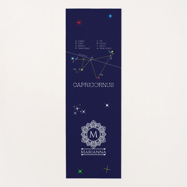 Zodiac Constellation Sagittarius Yogamatte (Vorderseite)
