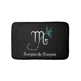 Zodiac Constellation Scorpio Bath Mat Badematte