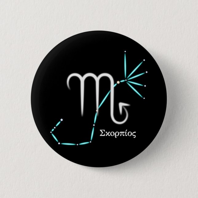 Zodiac Constellation Scorpio Button (Vorderseite)