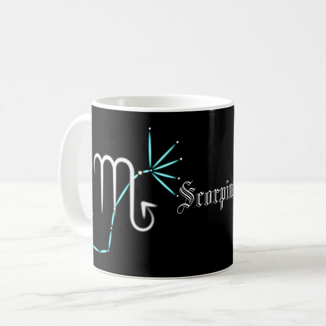 Zodiac Constellation Scorpio Kaffee Tasse (Vorderseite Links)