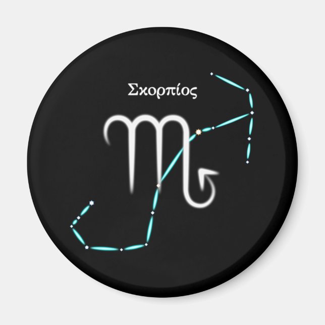 Zodiac Constellation Scorpio Magnet (Vorne)