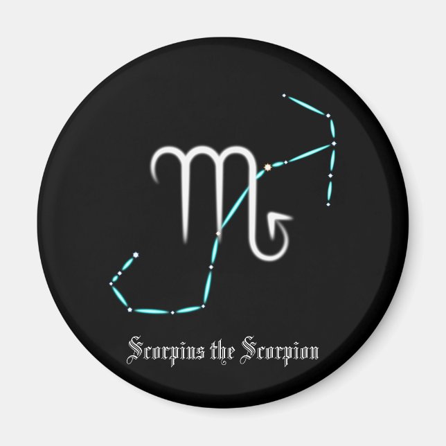 Zodiac Constellation Scorpio Magnet (Vorne)