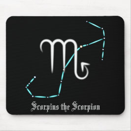 Zodiac Constellation Scorpio Mouse Pad Mousepad