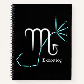 Zodiac Constellation Scorpio-Notebook Notizbuch