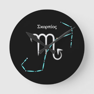 Zodiac Constellation Scorpio Runde Uhr