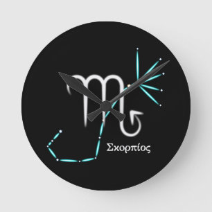 Zodiac Constellation Scorpio Runde Uhr
