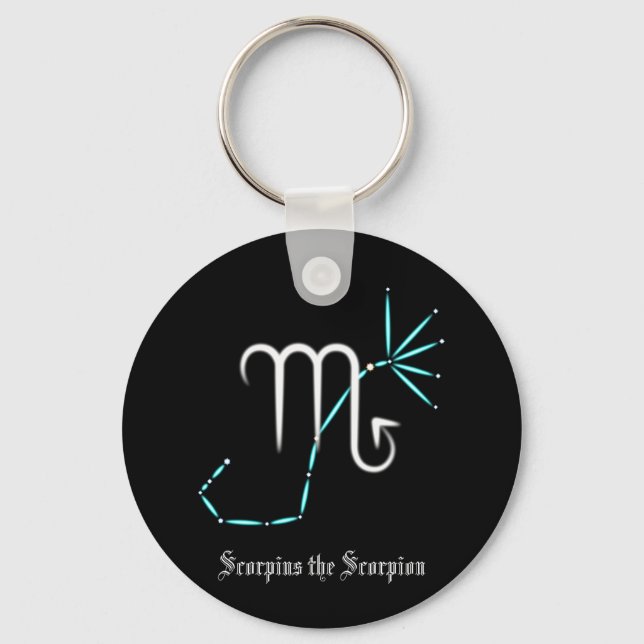 Zodiac Constellation Scorpio Schlüsselanhänger (Vorderseite)