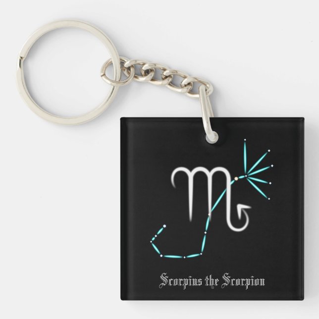 Zodiac Constellation Scorpio Schlüsselanhänger (Vorderseite)