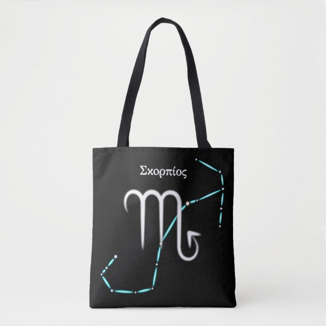 Zodiac Constellation Scorpio Tote Bag Tasche (Vorderseite)
