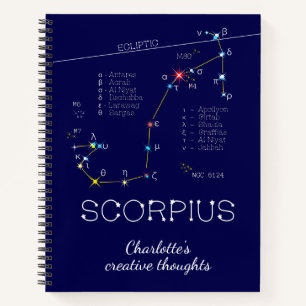 Zodiac Constellation Scorpius Notizbuch