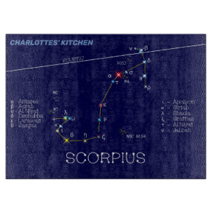 Zodiac Constellation Scorpius Schneidebrett
