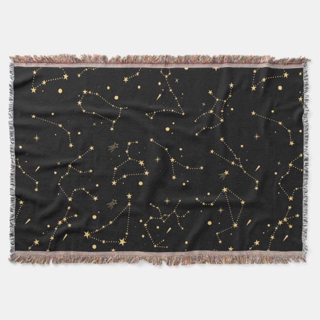 Zodiac Constellation Sign Astrologie Decke (Vorderseite)