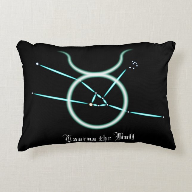 Zodiac Constellation Taurus Accent Pillow Dekokissen (Vorderseite)