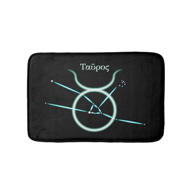 Zodiac Constellation Taurus Bath Mat Badematte (Vorderseite)