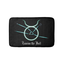 Zodiac Constellation Taurus Bath Mat