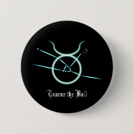 Zodiac Constellation Taurus Button