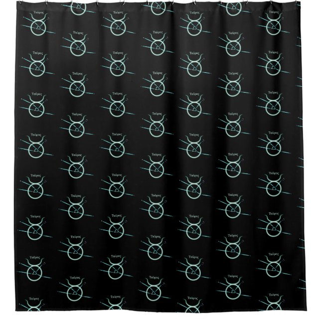 Zodiac Constellation Taurus Duschvorhang (Vorderseite)