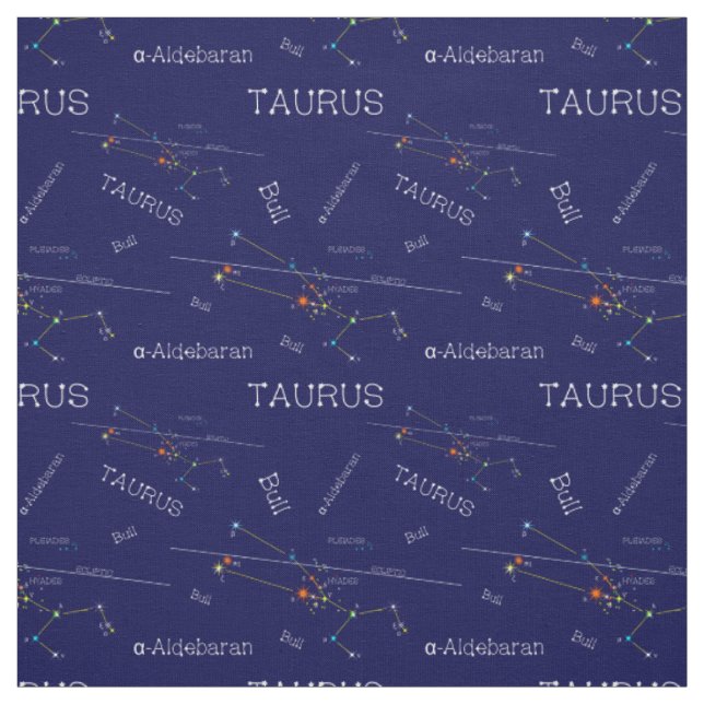 Zodiac Constellation Taurus Stoff (Muster)