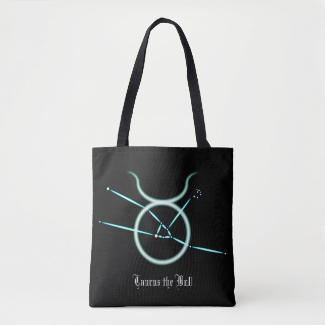 Zodiac Constellation Taurus Tote Bag Tasche (Vorderseite)