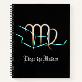 Zodiac Constellation Virgo Notebook Notizbuch