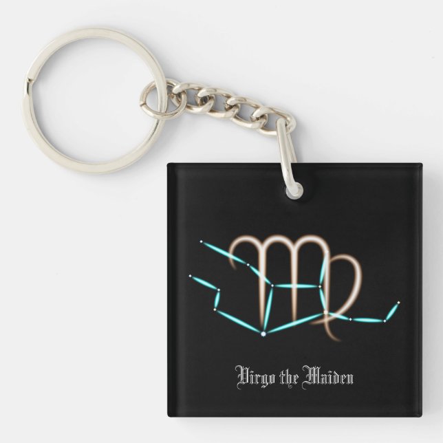 Zodiac Constellation Virgo Schlüsselanhänger (Vorderseite)