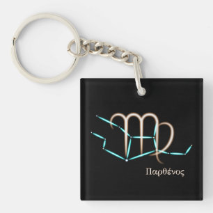 Zodiac Constellation Virgo Schlüsselanhänger