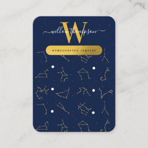 Zodiac Constellations Juwelierausweiskarte Visitenkarte