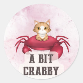 Zodiac Crab Decal für Astrologie Liebhaber Runder Aufkleber