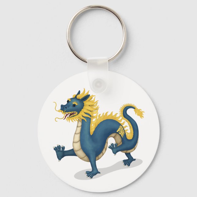 Zodiac Dragon Astrologie-Zeichen Schlüsselanhänger (Vorderseite)