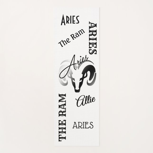 Zodiac-Dualfarbenseiten für persönliche Aries Yogamatte (Vorderseite)