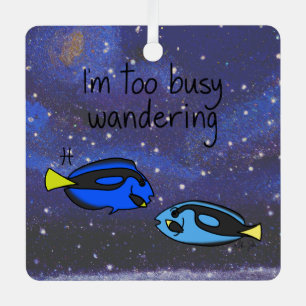 Zodiac Fisces: "Ich bin zu beschäftigt beim Wander Ornament Aus Metall