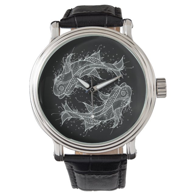 Zodiac Fish Circle Watch Armbanduhr (Vorderseite)