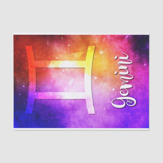 Zodiac : Gemini Candy Space Seidenpapier (Vorderseite)