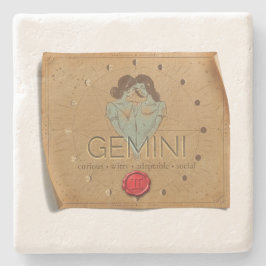 Zodiac - Gemini - Coaster Steinuntersetzer