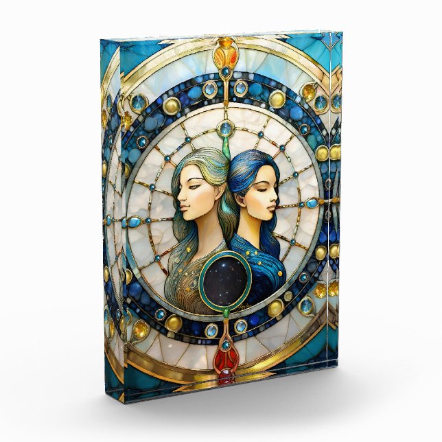 Zodiac - Gemini Die Zwillinge Fotoblock (Links)