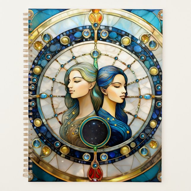 Zodiac - Gemini Die Zwillinge Planer (Vorderseite)
