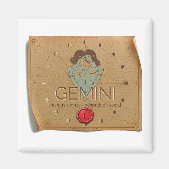 ZODIAC - Gemini - Magnet (Vorne)