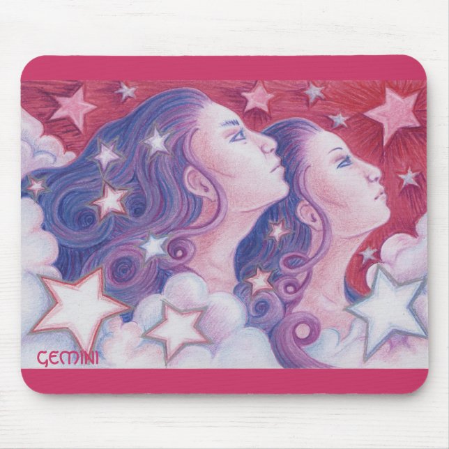 Zodiac Gemini Mousepad (Vorne)