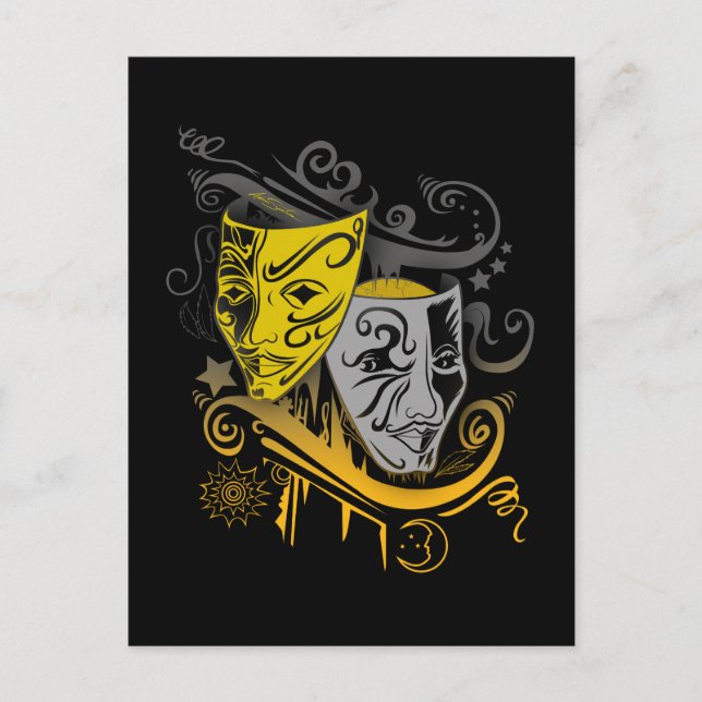 Zodiac - Gemini Postkarte (Vorderseite)