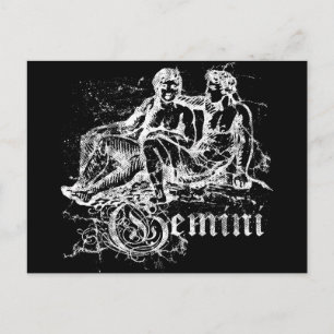 Zodiac Gemini Postkarte