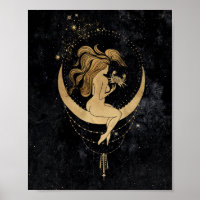 Zodiac Goddess | Cosmic Gold Cancer Astrologie