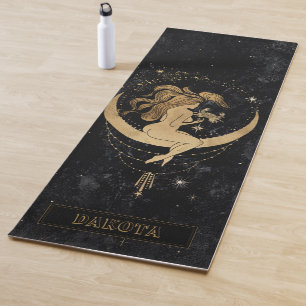 Zodiac Goddess   Cosmic Gold Cancer Astrologie Yogamatte