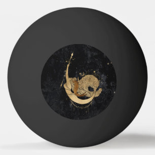 Zodiac Goddess Cosmic Gold Capricorn Astrologie Tischtennisball