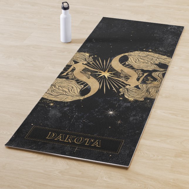 Zodiac Goddess | Cosmic Gold Pisces Astrologie Yogamatte (Beispiel)