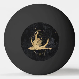 Zodiac Goddess Cosmic Gold Sagittarius Astrologi Tischtennisball