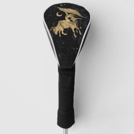 Zodiac Goddess | Cosmic Gold Taurus Astrologie Golf Headcover